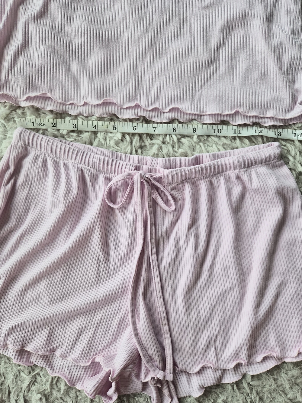 Juicy Couture Y2K Pink Ribbed Rhinestone Pajama Set - Small - Picture 10 of 16